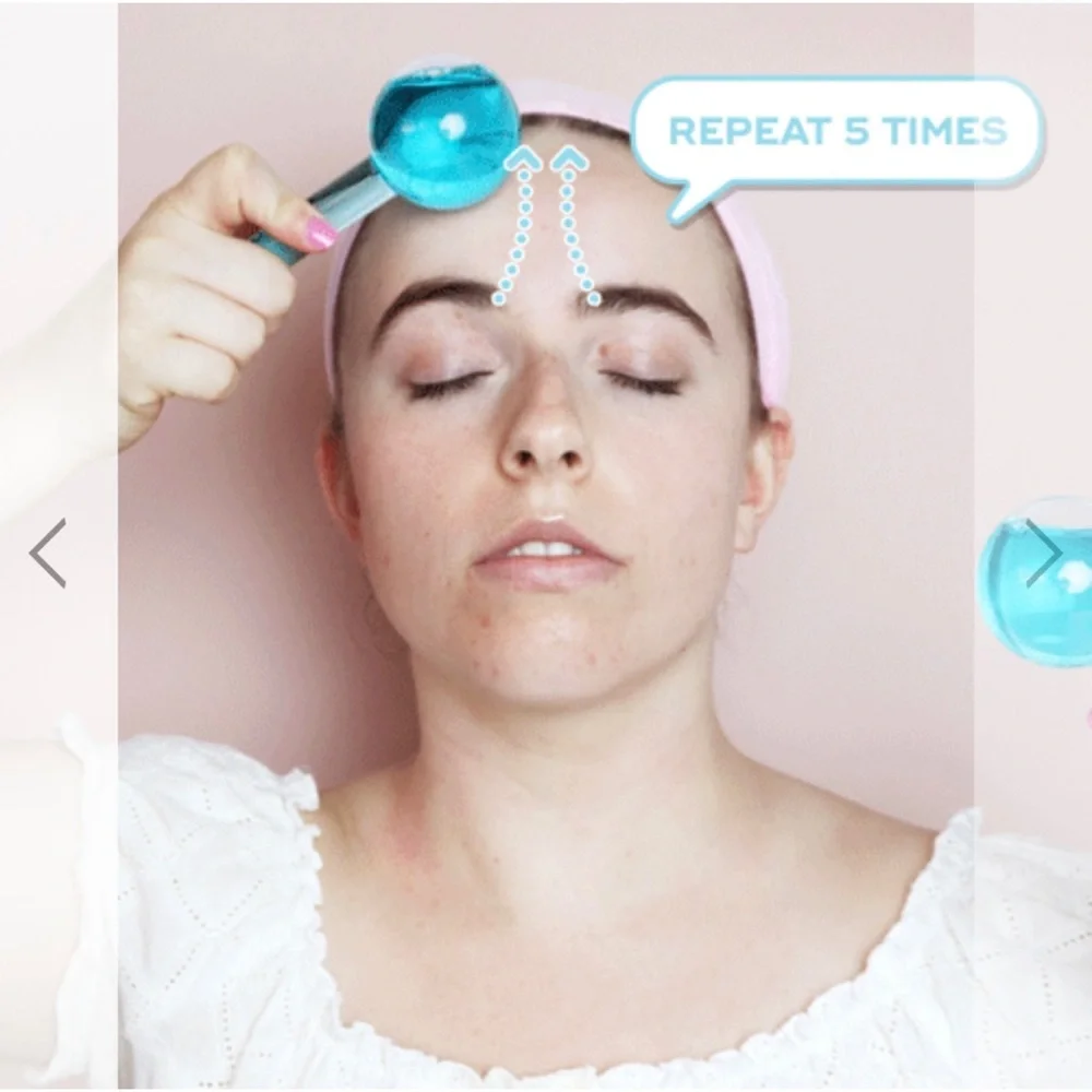 ACEOLOGY ORIGINAL BLUE ICE GLOBE FACIAL MASSAGER